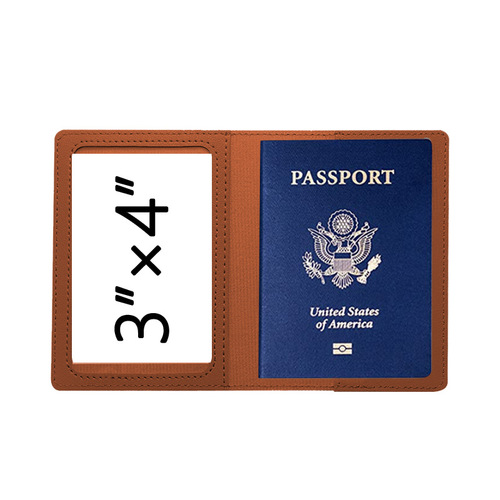 Cross-border PU thickened US passport cover with customizable LOGO passport holder multi-functional passport bag that can hold document bag