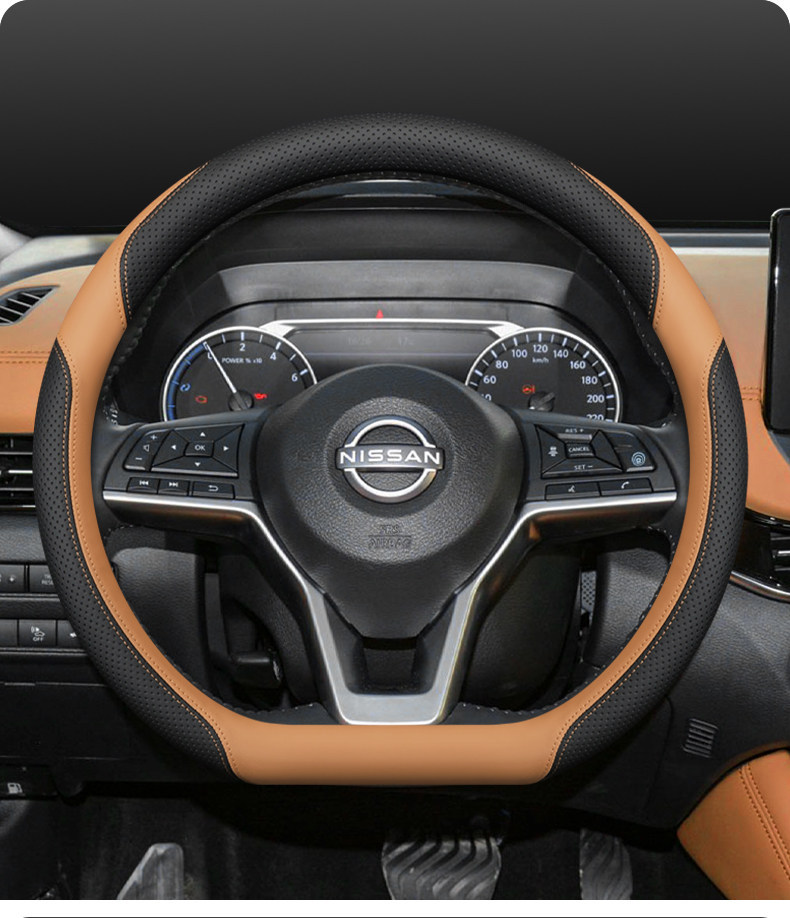 Suitable for Nissan Steering Wheel Covers for 14Th Generation Sylphy, Classic Teana, Qashqai, X-Trail, Sunny, and All-Season Universal Car Steering Wheel Covers