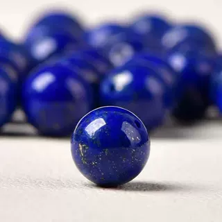 青金石散珠7a帝王级天然原矿宝石珠子克莱因蓝色水晶手串配件单珠