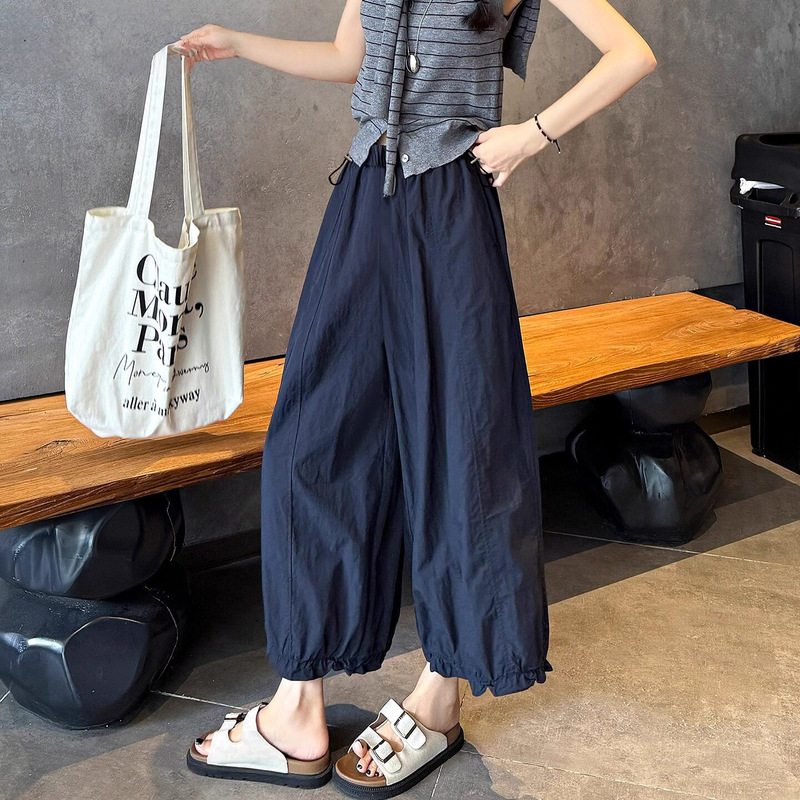 Maternity Pants in Navy Blue, Linen Wide-Leg Pants for Women, Summer High-Waisted Thin Style with a Draping Effect, Old Money Style Straight-Leg Casual Cotton-Linen Pants Maternity Pants in Navy Blue, Linen Wide-Leg Pants for Women, Summer High-Waisted Thin Style with a Draping Effect, Old Money Style Straight-Leg Casual Cotton-Linen Pants