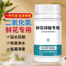 二氧化氯鲜花绿植泡腾片养花粉片插花卉切花保鲜剂