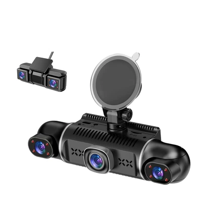 Five-Channel High-Definition Car Dashcam with Wifi, Mobile Phone Connectivity, Parking Monitoring, Sentry Mode, and Gps Recorder (Driving recorder) - five-channel-wifi-2k1080p4-no-memory-card