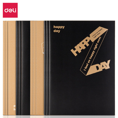 Deli soft copy small fresh student homework notebook A5 stitched book 40 pages soft surface copy stationery wholesale