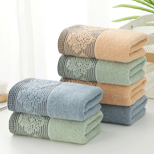 Manufacturer wholesale towel thickened face towel gift towel return gift supermarket labor insurance wholesale customized LOGO