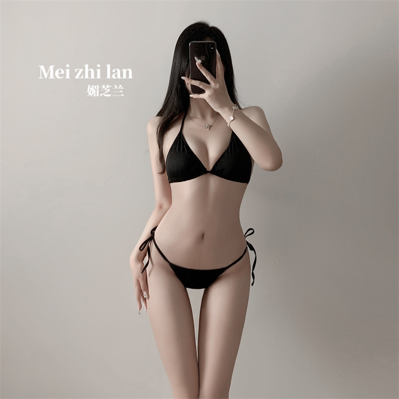 Black three points (milk silk fabric)