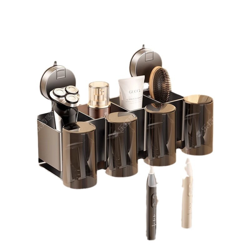 Inodoro cepillo de dientes estante de artículos cepillo de dientes taza de pared lavabo secador de pelo integrado almacenamiento multifuncional baño