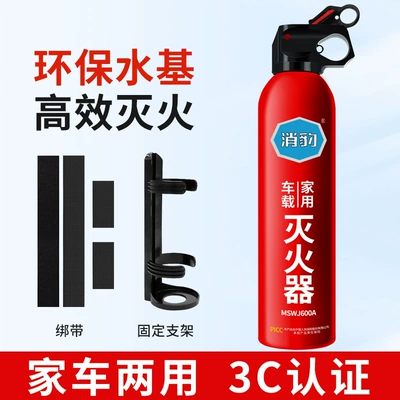 Vehicle fire extinguisher — Extinguisher, Water-Based, 600ml, Small - fire-extinguisher-fire-extinguisher-strap-bracket