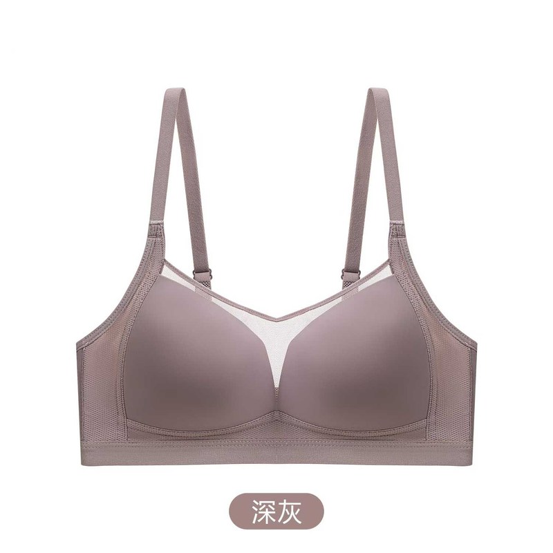 2025夏季跨境新品无钢圈舒适薄款无痕内衣大胸显小上托聚拢文胸|undefined