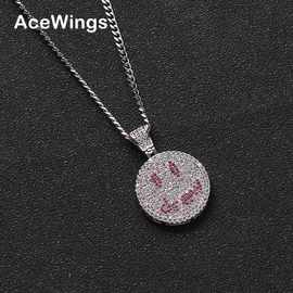 欧美嘻哈饰品 Justin Bieber同款笑脸吊坠 drew笑脸男女情侣项链