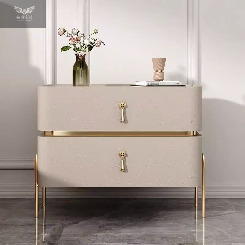 Dormitorio doméstico simple y moderno dormitorio superior italiano de lujo ligero mesita de cabecera sin instalación integral nuevo tipo