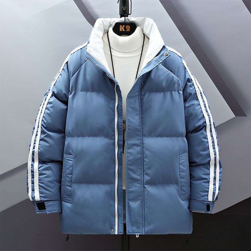 Abrigo acolchado de algodón para hombres 2023 Invierno Nuevo más el tamaño suelto engrosado Abrigo acolchado de algodón de moda collar de pie abajo abrigo de algodón