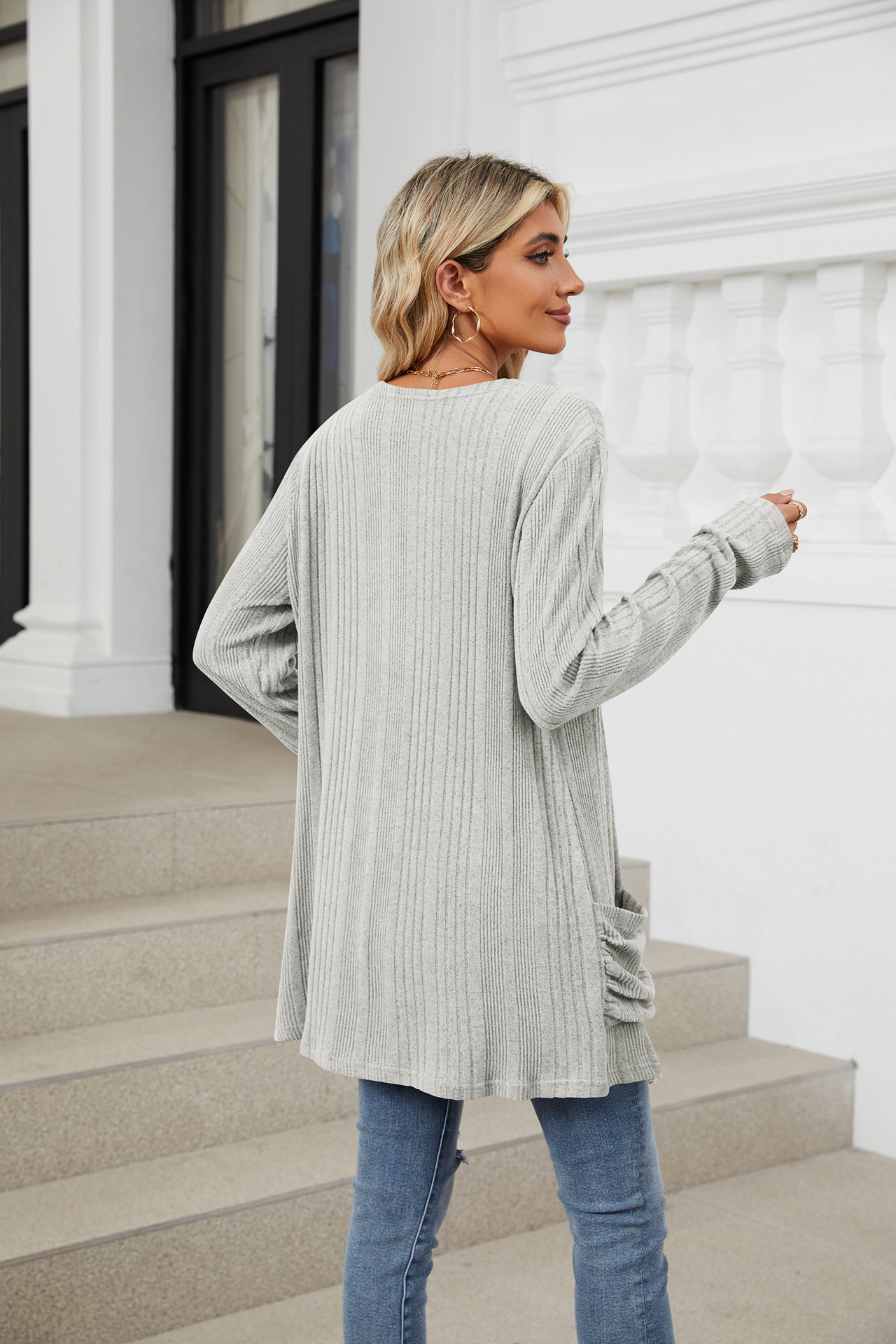 490g Weight Long Sleeve Sleeve Length Placket Placket Type Regular Sleeve Sleeve Type Nylon, Spandex, Polyester Fabric Type Long Top Length Cardigan Tops Type Holiday, Daily Occasion Collarless Neckline Regular Fit Fit Type Solid Color Pattern Winter, Autumn Season Women's Gender Casual, Elegant Style Wholesale Women's Casual Elegant Solid Color Long Sleeve Sweaters & Cardigans 23