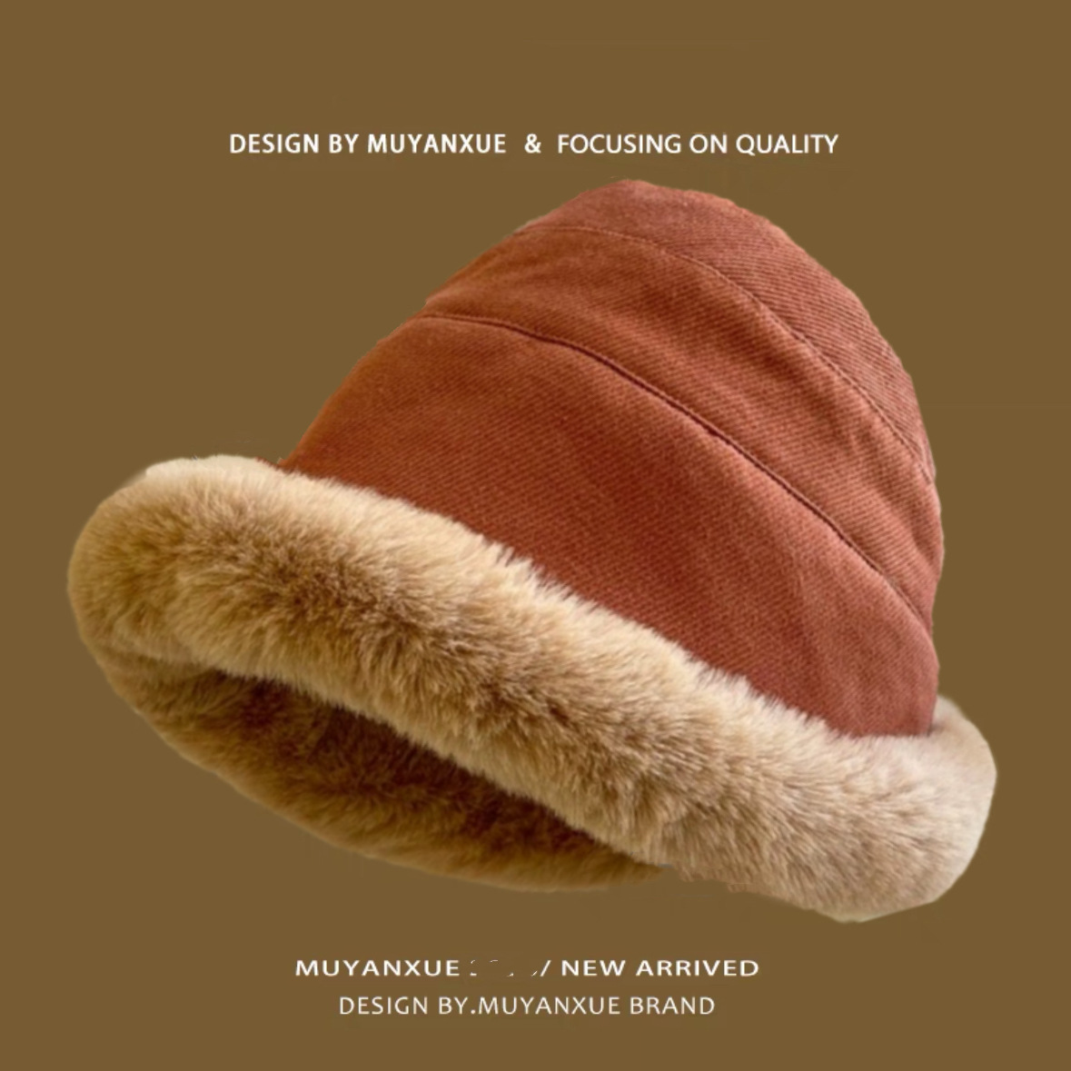 Mongolian hat-brick red+