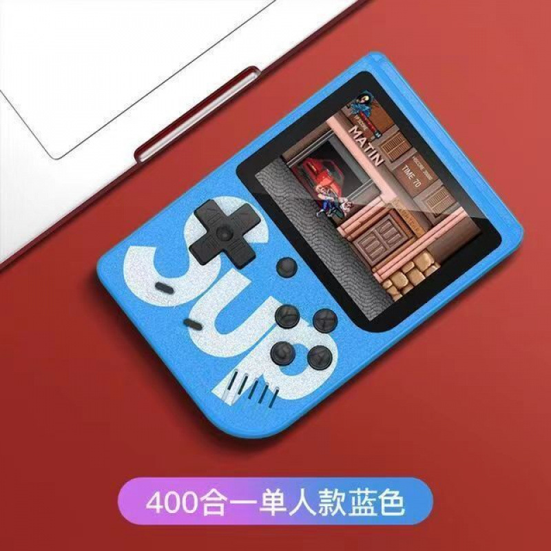 Juegos de mano SUP 400 en uno Juegos electrónicos para niños Nuevo clásico nostálgico Juegos recargables para dos jugadores