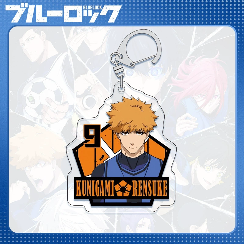 Acrylic Keychain (Blue Lock) Blue Prison Key Bin, double-sided 6 cm, D-system compatible