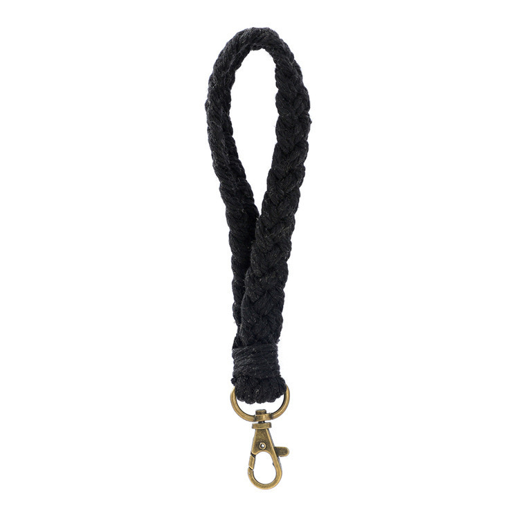 4가닥 브레이드-블랙