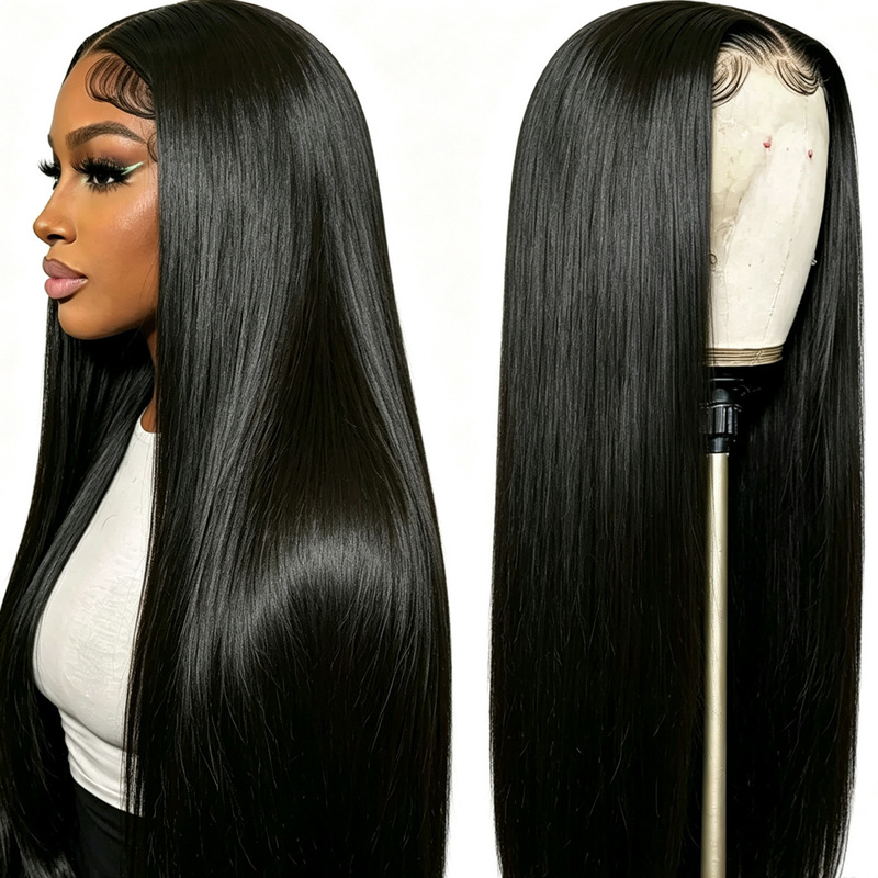 Vietnam Bone Straight Hair SDD 100% Human Hair Bone Straight Wig Cross-Border Real Human Hair Wig Vietnam Bone Straight Hair SDD 100% Human Hair Bone Straight Wig Cross-Border Real Human Hair Wig