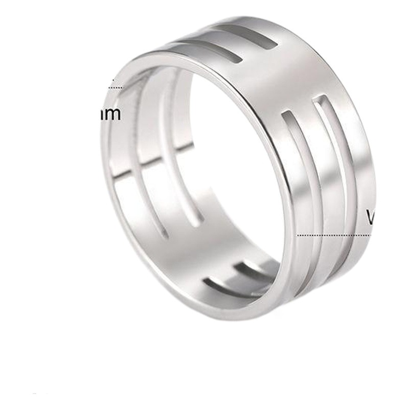 Joyería transfronteriza Amazon temperamento simple anillo hombres anillo de acero inoxidable joyería fábrica ventas directas