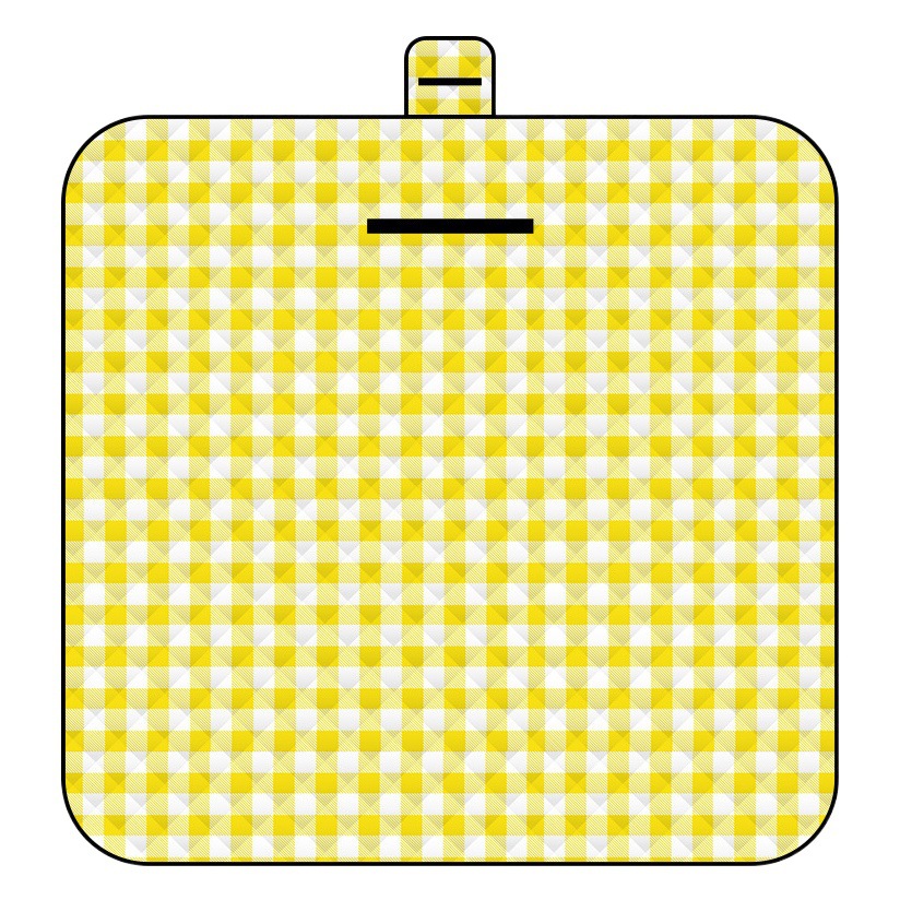Plaid Pattern Ultrasonic Picnic Mat Thickened Waterproof Outdoor Damp-proof Mat Beach Mat Picnic Cloth Camping Grass Mat