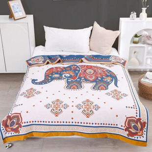 Ten layers of pure cotton yarn cloth cover thickened children's blanket class a puff kindergarten towel blanket nap blanket single