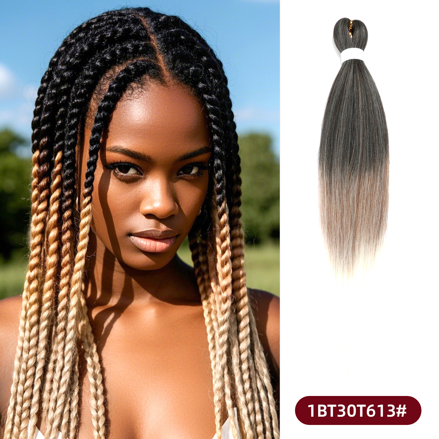 Pelucas de trenzas grandes EZ para actuaciones, populares en línea, trenzas versátiles para mujeres africanas, rastas de fibra sintética de colores al por mayor, muy vendidas en África.