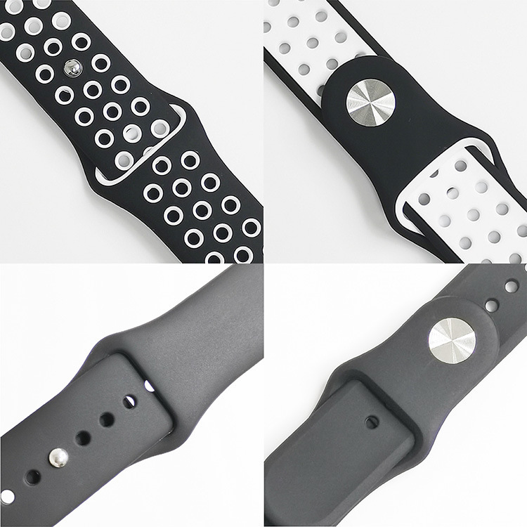 For Apple Watch Ultra 9876543210 Generation se Nike Nike woven solid color watch with silicone