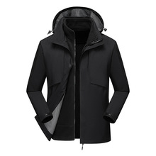 2025秋冬新款厂家直销户外时尚运动休闲冲锋衣春秋脱卸帽防水防风