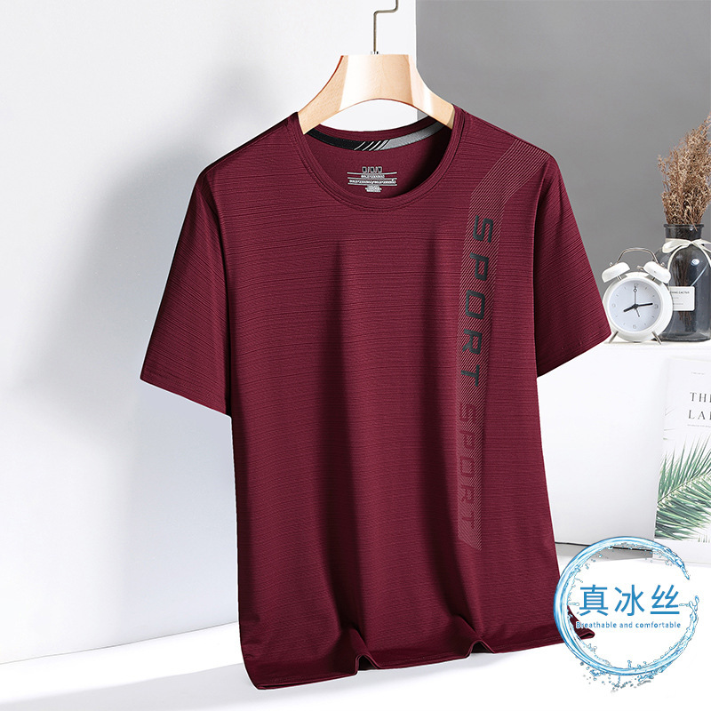 Thin breathable quick dry solid sports travel elastic silk short…