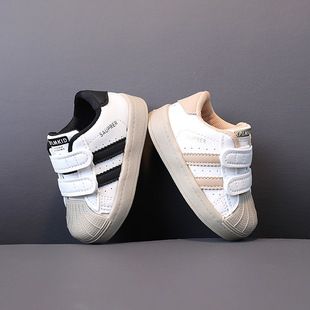 Children's sneaker 2025 Spring and Autumn New Fashion Shell Head Baby Toddler Shoes Board Shoes Boys and Girls Running Shoes