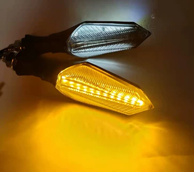 36-72V Wide Voltage Range Dönmə işıqları - 36-72v-yellow-and-white-running-water-pair