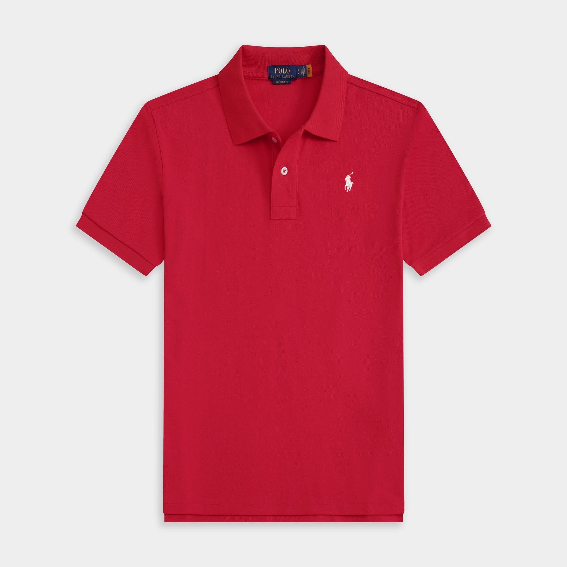 Red white label