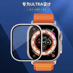 Apple Watch Ultra2 ウォッチチタン合金フレーム強化フィルム 49mm 落下防止保護フィルムに適しています。