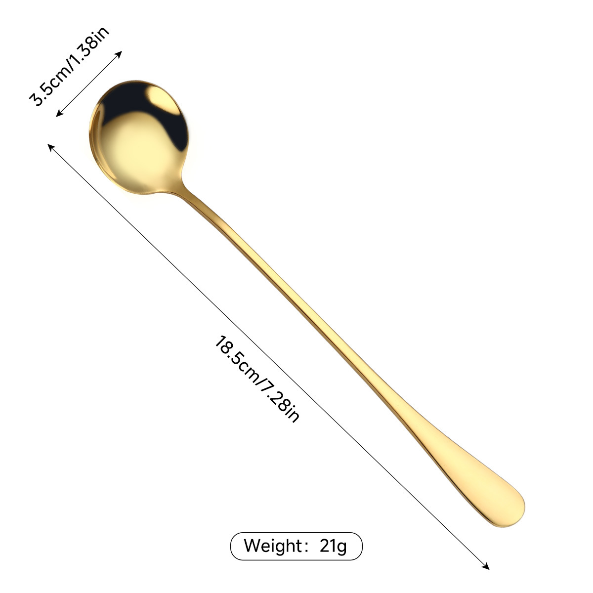 Langskaftet ske i rustfrit stål til kaffe og cocktails_voghion.com