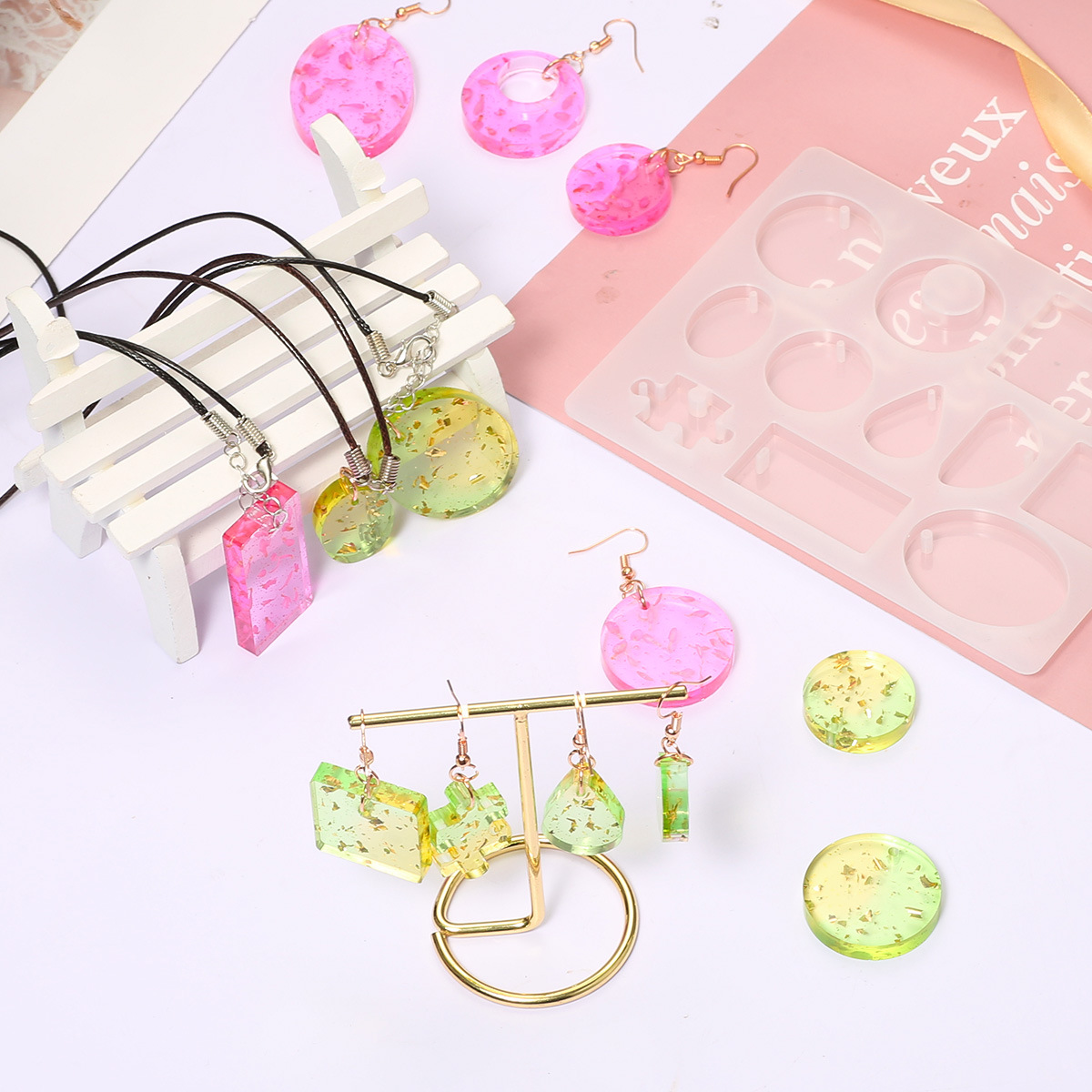 耳坠整版硅胶模具-02