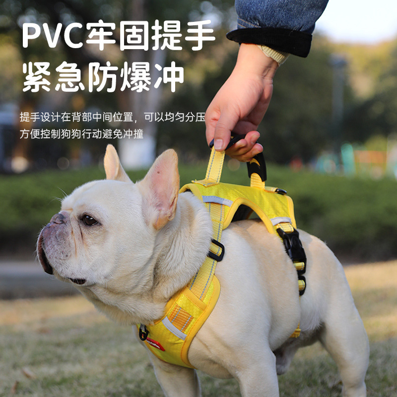 犬用ベスト型ハーネス、犬猫用牽引ロープ、ペットロケーター、大型犬用紛失防止調節可能首輪|undefined