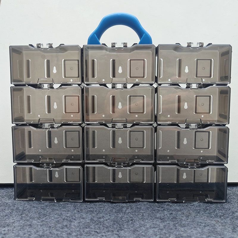 Big constructor, metal storage box, toy car, table car model