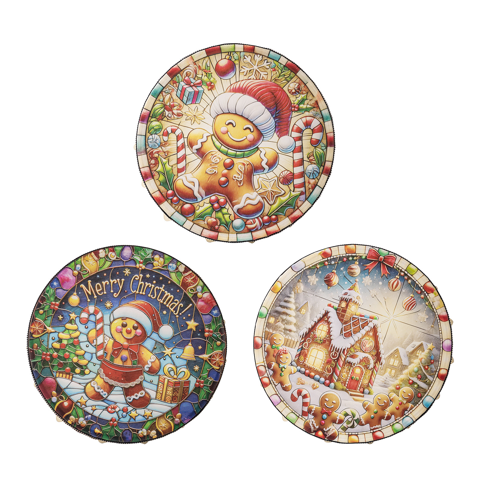 Home & Garden Christmas Decorative Drum Haube Christmas Gingerbread Man Percussion Drum Bar Atmosphere Decoration Music Drumstick_voghion.com