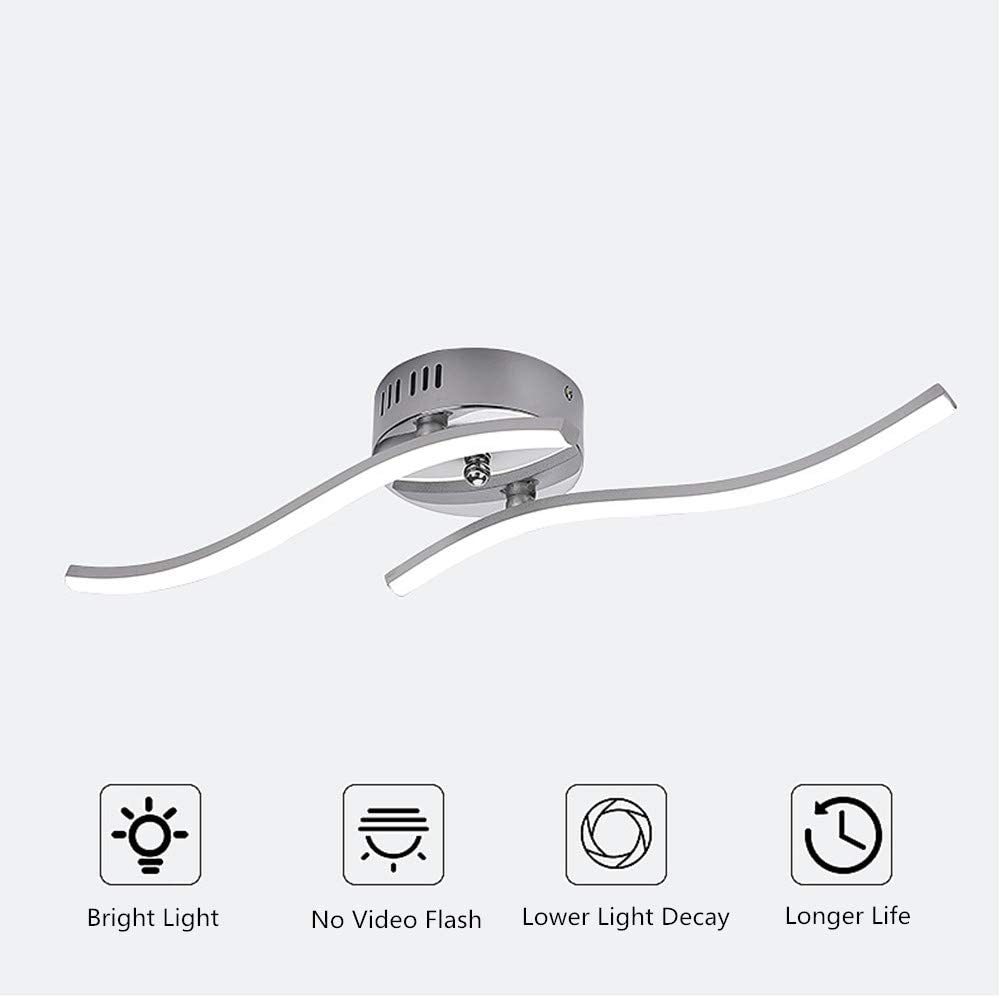 跨境两条波浪led灯具客厅简约现代客厅吸顶灯创意个性时尚卧室灯|ms