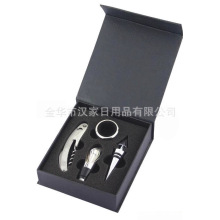 直供酒具套装手工盒四件套红酒工具礼品四件套酒具礼盒支持定制