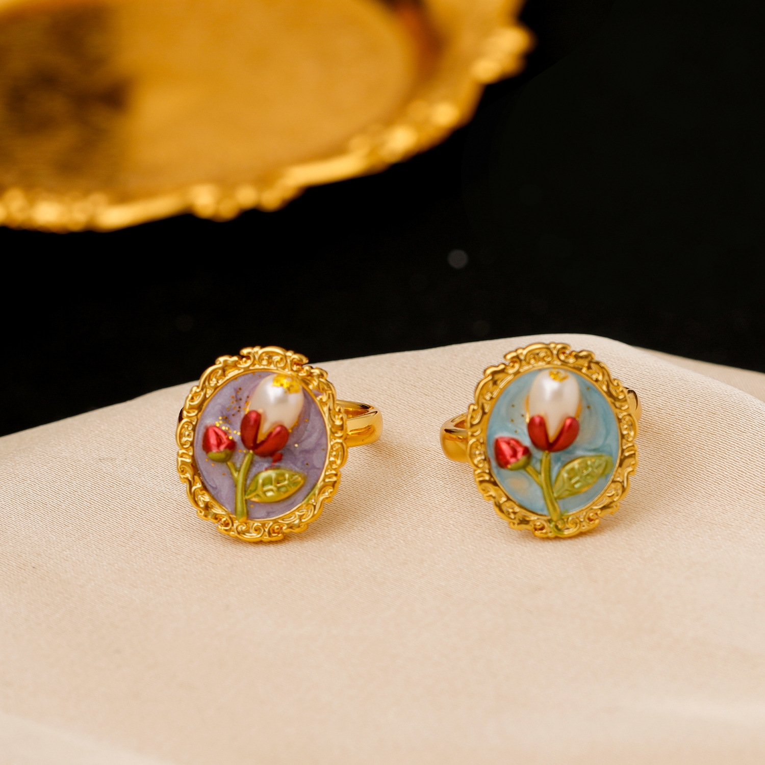 Retro ring pearl