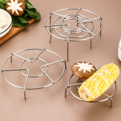 304 stainless steel water separator thick steam rack household high-low foot heat-insulating mat kitchen rice cooker inner steam vegetable steamed buns