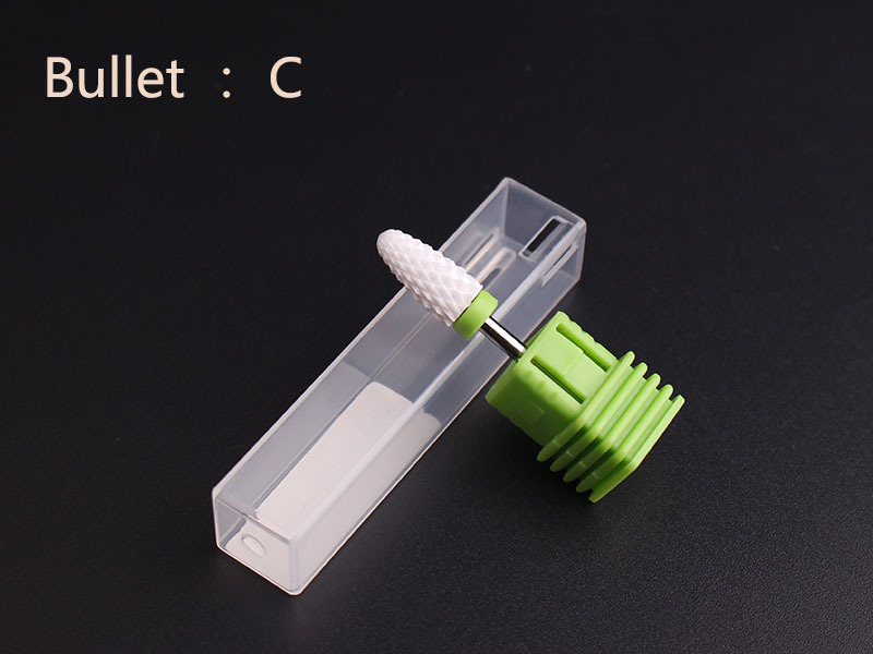 Cerámica de manicuras pulida cabeza cerámica de mango corto de maíz molino eléctrico accesorios de herramientas especiales en stock