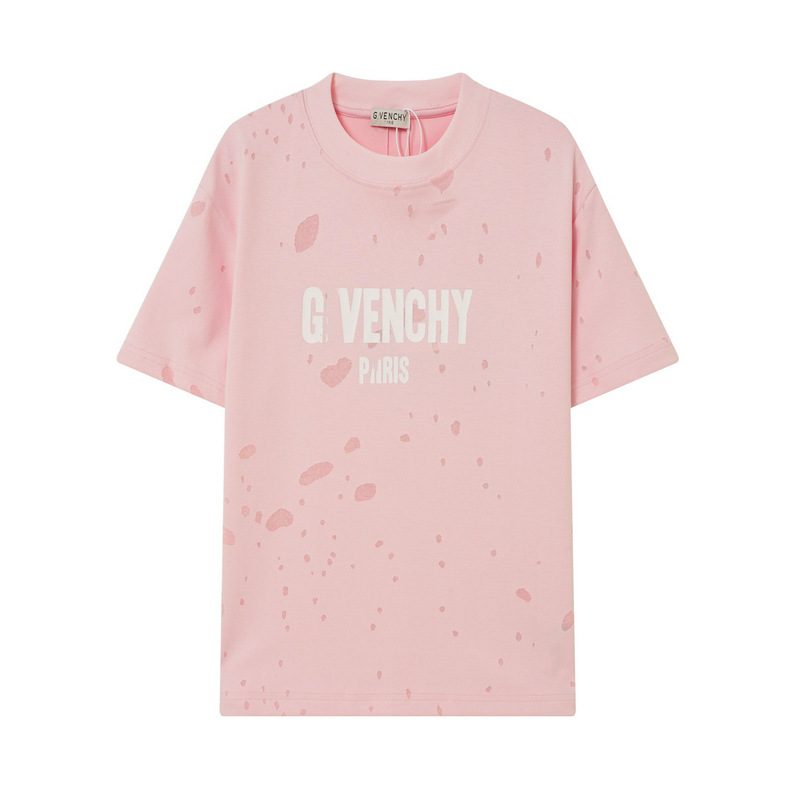 26ss version, complete with three tags, short-sleeved, distressed with holes, 320g heavy weight, Guangzhou combed cotton, heavy weight men's t-shirt