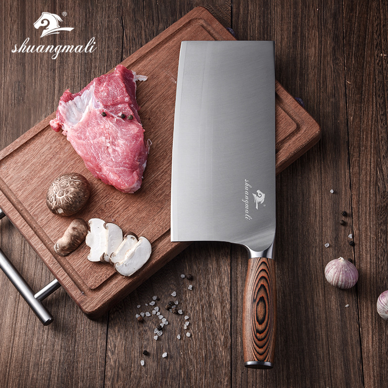 Acero inoxidable spot 4CR14 cortador de hotel chef cortar verduras cortar carne afilada cuchillo de morera