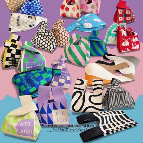 Gift bag birthday gift bag handbag handbag shoulder bag handbag woven handbag knitting