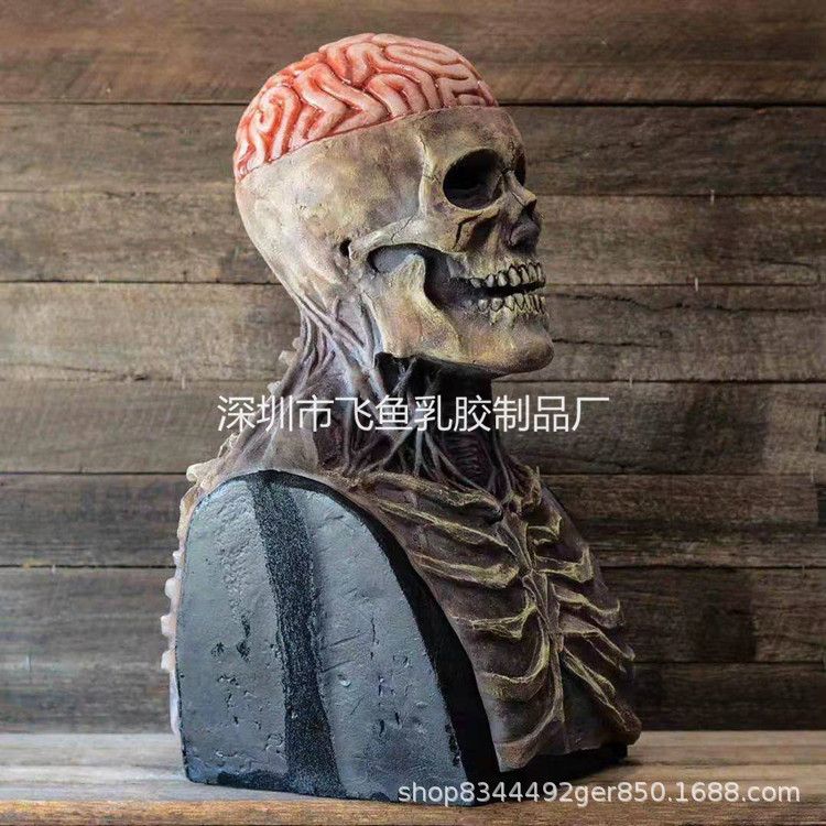 Halloween nuevo estilo móvil boca cráneo máscara cabeza cubierta scary Zombie cabeza cubierta Accesorios