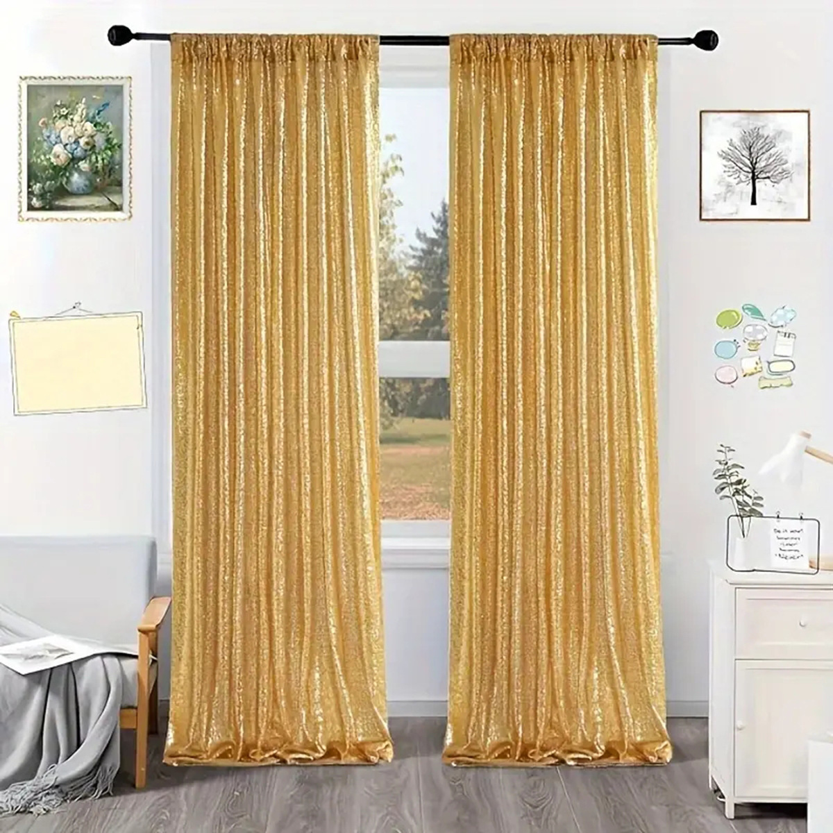 Amazon estrella sequinilla cortina cortina de fiesta europea y americana decoración de cortina de boda sequinilla decoración