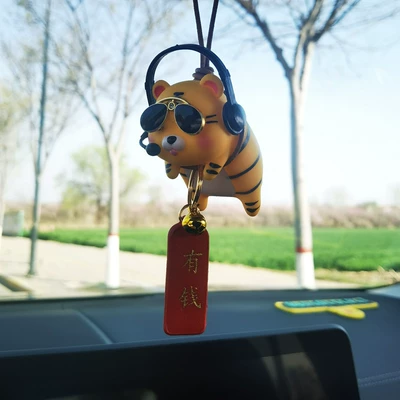Panda Rearview Mirror Pendant Car – Car hanging - dj-lanyard-tiger-rich