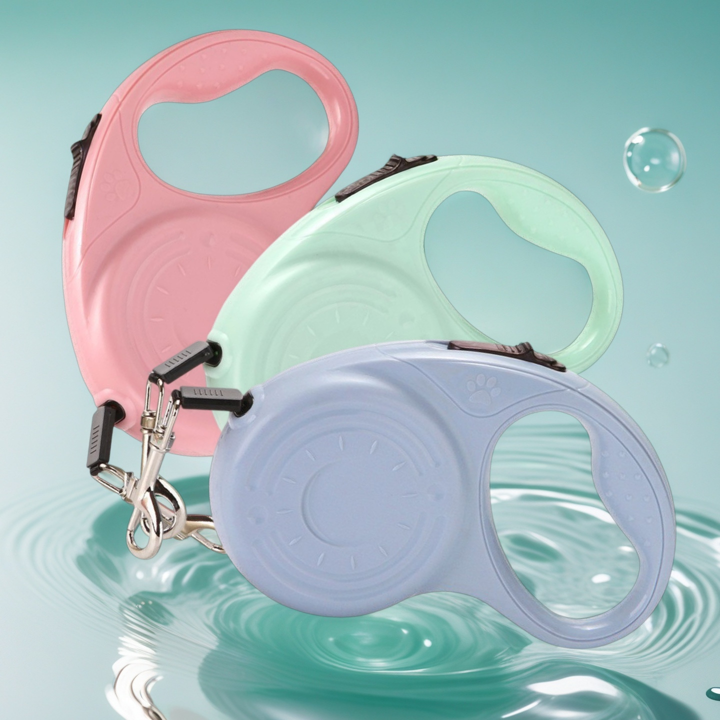 Laisse rétractable automatique et portable spéciale pour chiots, idéale pour les promenades en extérieur._voghion.com