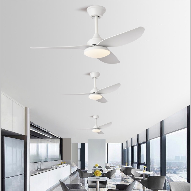 Luz de Ventilador de Techo de 40 Pulgadas de ABS con Control Remoto y App para Dormitorio y Comedor
